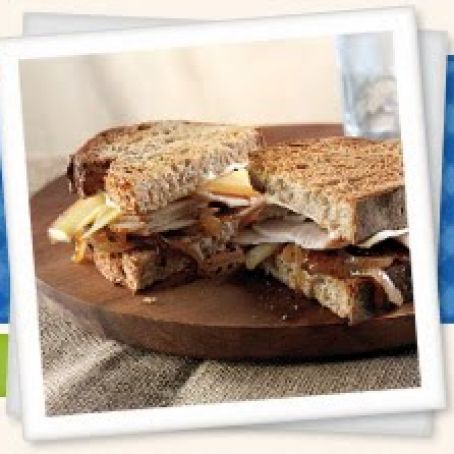 Turkey, Gouda, & Carmelized Onion Sandwiches