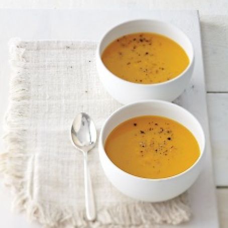 Spiced apple and butternut squash soup