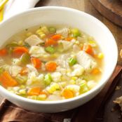 Chicken Corn Soup with Rivels Recipe