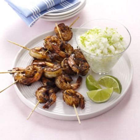 Margarita Granita with Spicy Shrimp