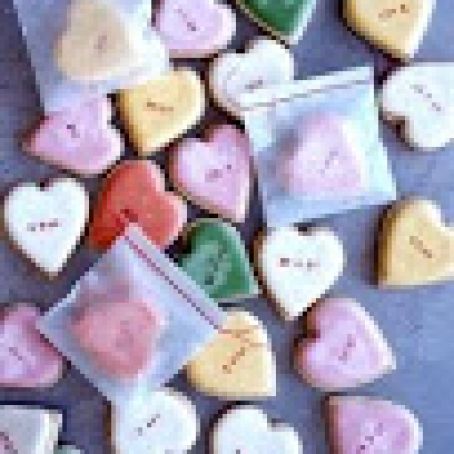 Conversation Heart Cookies