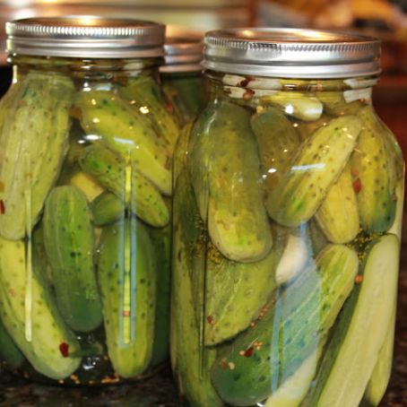 Sweet and Spicy Dill Pickles