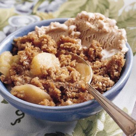 Microwave Apple Crisp