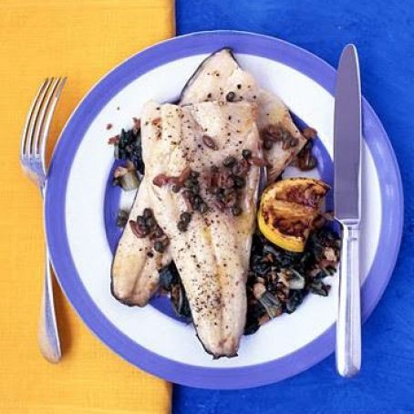Trout with Olives and Brown Butter