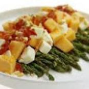 Grilled Asparagus and Melon Salad