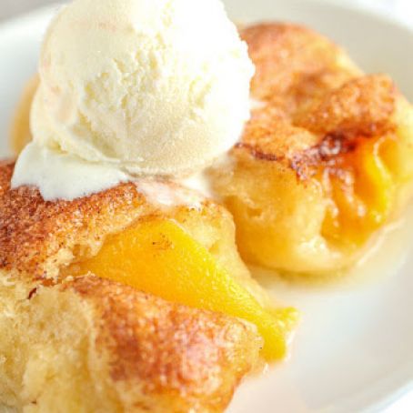 4 INGREDIENT PEACH DUMPLINGS