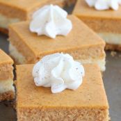 Pumpkin cheesecake bars