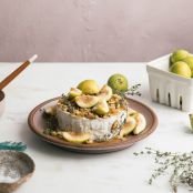 Melty Baked Brie with Walnuts, Honey and Figs