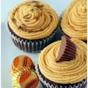Dark Chocolate and Peanut Butter Cupcakes