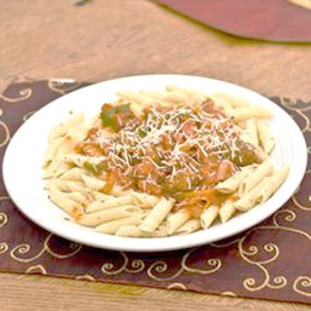 Italian Sausage and Peppers with Penne