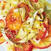 Plum-Fennel Salad with Honey-Ginger Dressing