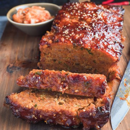 korean meatloaf with gochujang glaze