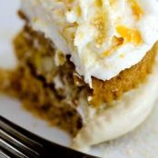 Maple Cinnamon Peach Cupcakes