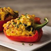Parmesan Polenta Stuffed Peppers