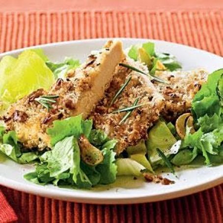 Walnut and Rosemary Oven-Fried Chicken