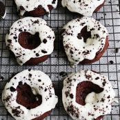 Cookies + Cream Baked Donuts