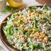 Stetson Salad with Pesto Buttermilk Dressing