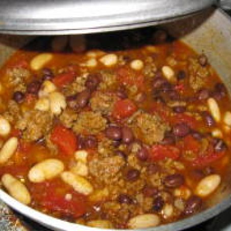 Beef and Black Bean Chili With Toasted Cumin Crema