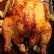 Roasted Cornish Hens with Garlic and Rosemary