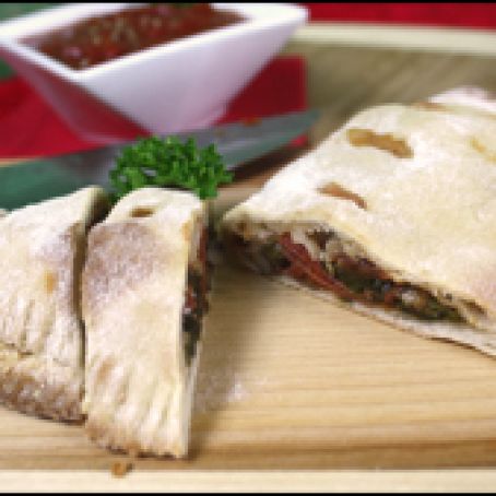 HG's Pepperoni-Poppin' Veggie Calzone