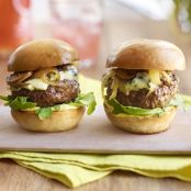 Steak-House Sliders with Mushrooms and Blue Cheese