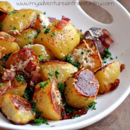 Oven Roasted Potatoes with Bacon