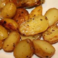 Greek Style Oven Roasted Lemon Butter Parmesan Potatoes