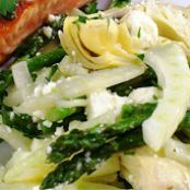 Artichoke, Asparagus & Fennel Salad with Meyer Lemon Vinaigrette (Fresh Flavors March '14)
