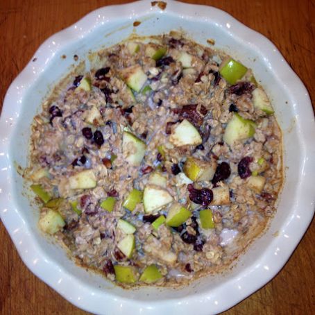 Cran-Apple Walnut Baked oatmeal