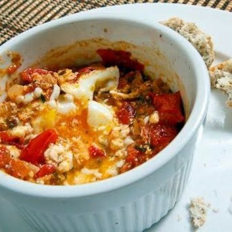 Tomato and Feta Baked Eggs