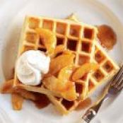 Cinnamon Waffles with Caramelized Apples