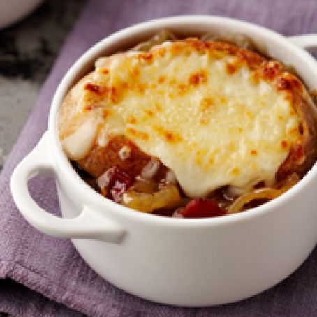 French Onion Soup with Bacon