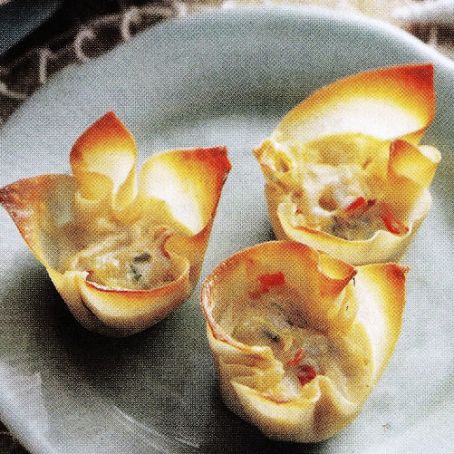 Crab Wonton Cups