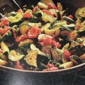 Zucchini and Tomato Parmeasan