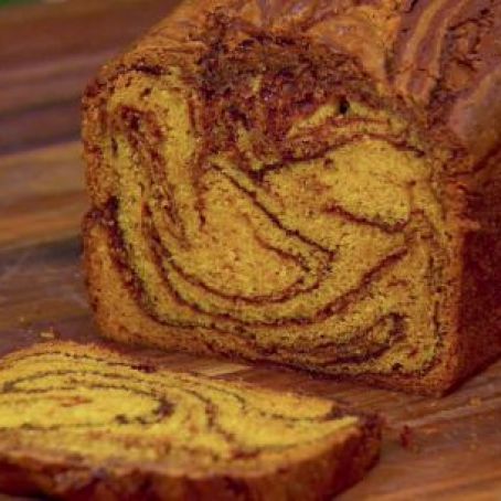 Chocolate-Pumpkin Swirl Bread with Marmalade Butter