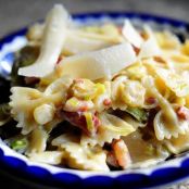 Pasta with Pancetta and Leeks