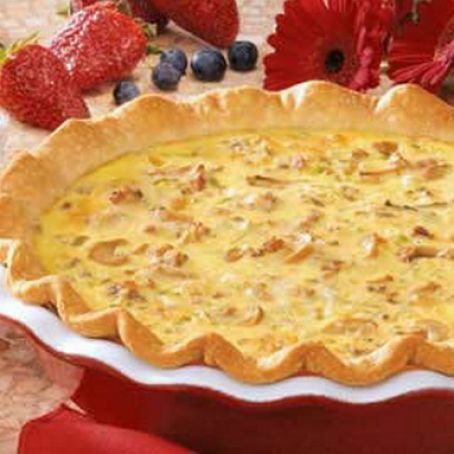 Sausage Mushroom Quiche