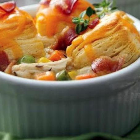 Mini Bacon Chicken Pot Pies