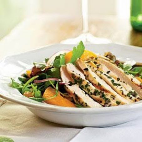 Arugula, Chicken & Apricot* Salad