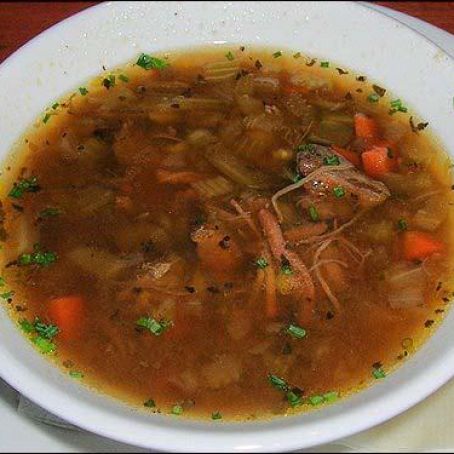 Beef Barley Soup from Le Cellier - EPCOT