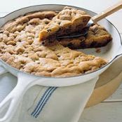 Skillet-baked chocolate chip cookies