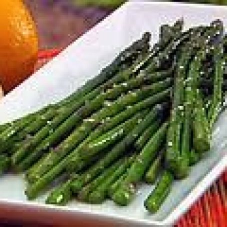 Asparagus with Sesame Citrus Sauce