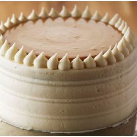 Classic Vanilla Birthday Cake with Caramel Pastry Cream