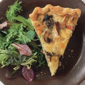 Mushroom and Fontina Quiche