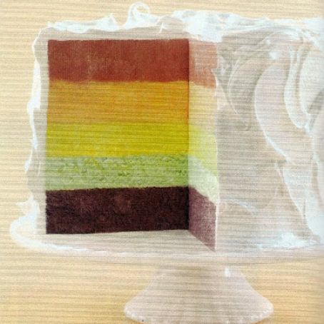 FROZEN RAIBOW CHIFFON CAKE