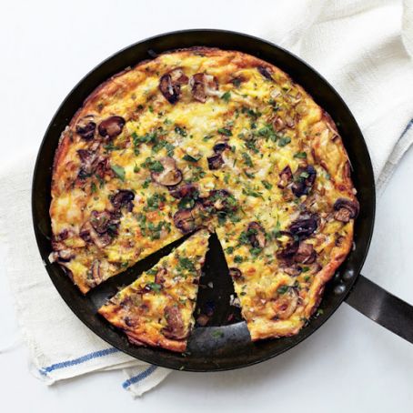 Mushroom, Leek, and Fontina Frittata