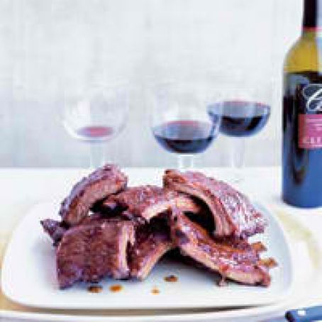 Spice-Roasted Ribs with Apricot Glaze