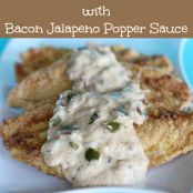 Cornbread Crusted Chicken with Bacon Jalapeno Popper Sauce