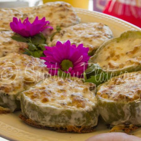 SAUSAGE****Cornbread Stuffed Bell Pepper Rings