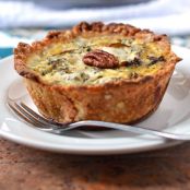 Caramelized Pear and Blue Cheese Quiche